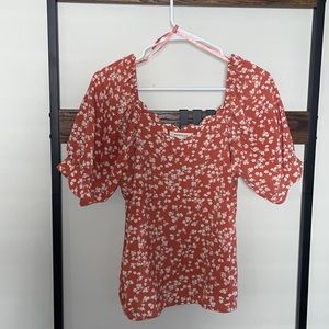 Dainty Puff Sleeve Floral Top